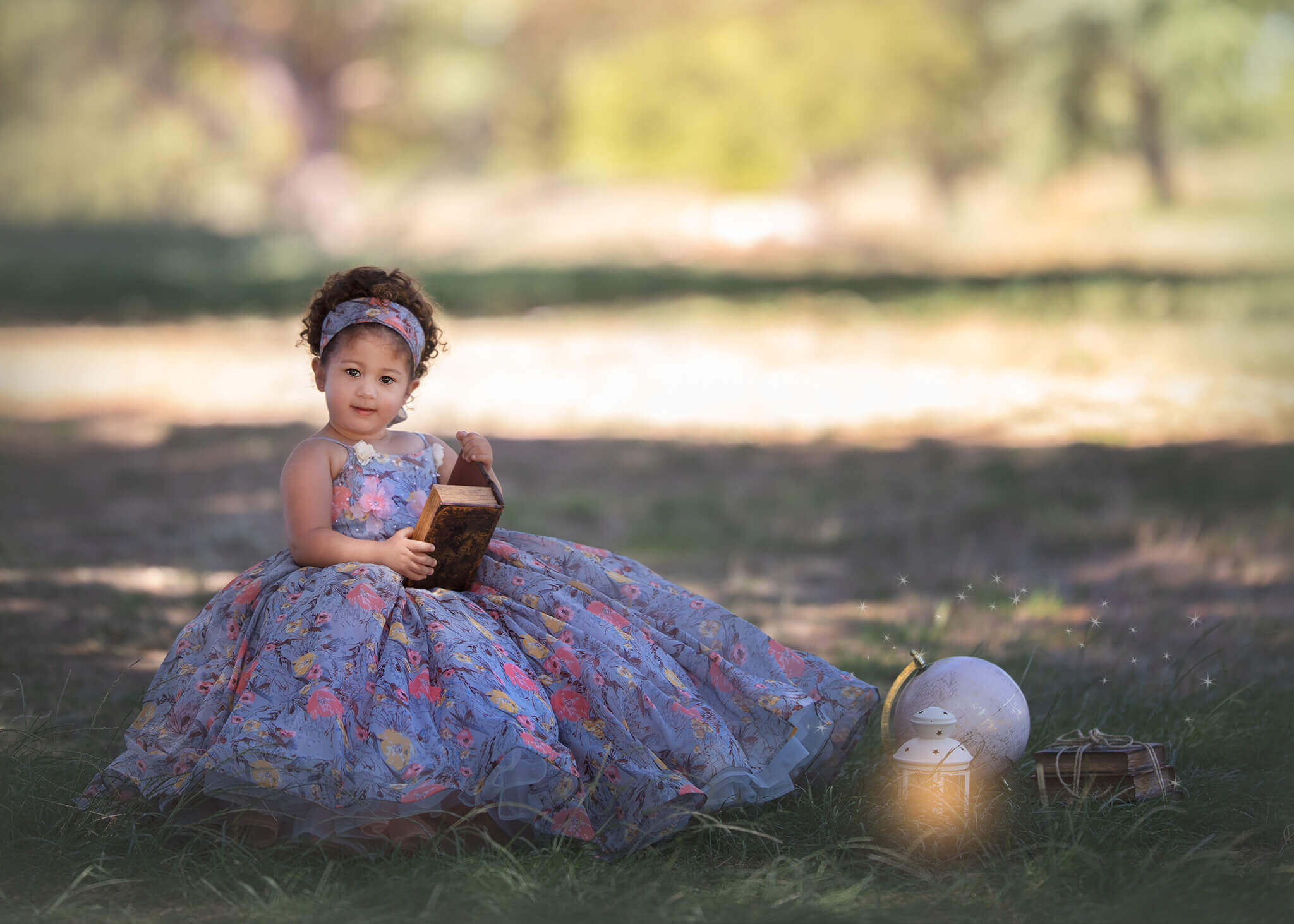 Magical image of little girl in couture gown photographed in Los Angeles by Elsie Rose Photography - Couture Kids on Robertson